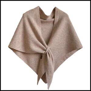 Fleece Knitted Pashmina Shawl Wrap Cape Scarf Loop Winter Elegant Chic